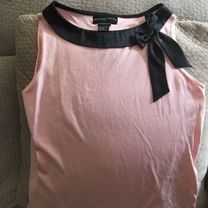 Pink sleeveless sweater top